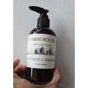 FarmHouse Hand Body Lotion Butter for Body Wild Currant And Sandalwood 8 Fl Oz